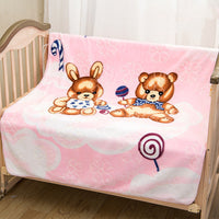 HKM-449299 Double-Sided Cartoon Cloud Blanket for Kids - Super Soft, Comfortable, and Cozy 110x140cm