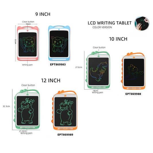 HKM-449299 Reusable LCD Doodle Board for Kids - Magic Drawing Tablet - Sketch Pad for Ages 2 to 7