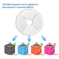 HKM-449363 Activated Carbon Replacement Filters for DownyPaws WF070 Cat Drinking Fountain - 4/8/12 Pack