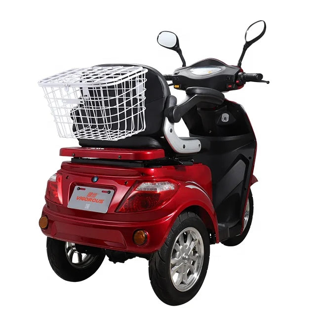 KTX-449363 Three-Wheel Electric Mobility Scooter, 60V 1000W, 40-60km Range, LED Display, Disc Brake, Unisex, Max Load 120kgs