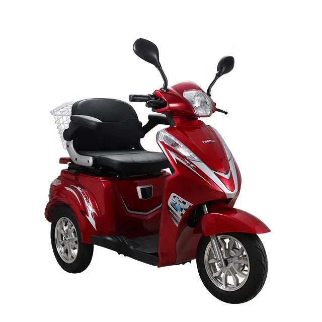 KTX-449363 Three-Wheel Electric Mobility Scooter, 60V 1000W, 40-60km Range, LED Display, Disc Brake, Unisex, Max Load 120kgs