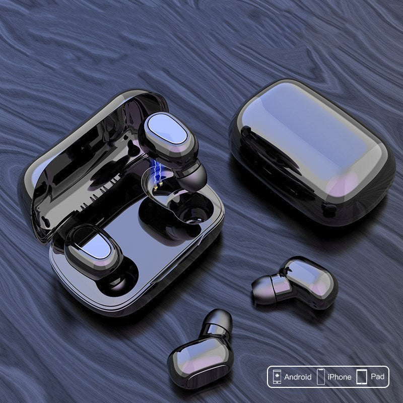 HKM-449555 TWS Bluetooth Headset with V5.0 Technology, 350mAh Battery, 10m Range, 4 Hours Playtime