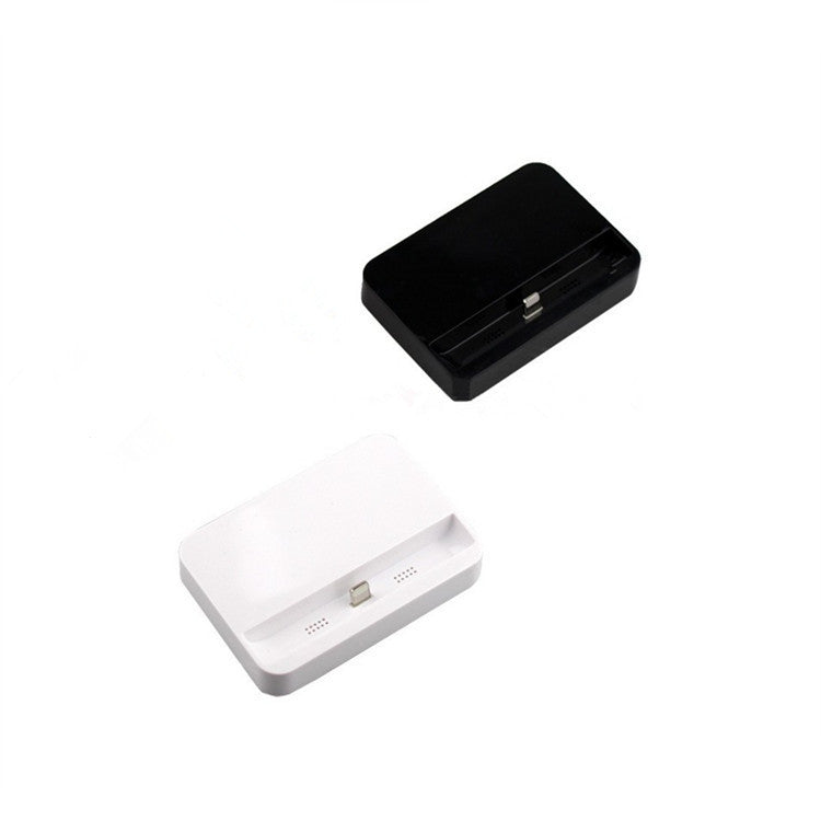 HKM-449683 Portable 8-Pin Charging Dock for iPhone and iPod - Compact Design for Home & Office Use