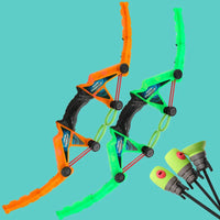 HKM-449747 Shooting Storm Bow Set for Kids 2-4 Years - Plastic Sports Toy for Outdoor Play