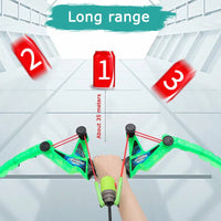 HKM-449747 Shooting Storm Bow Set for Kids 2-4 Years - Plastic Sports Toy for Outdoor Play