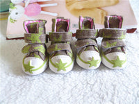 HKM-449811 Breathable Spring and Summer Dog Shoes for Puppies - Star Cowboy Design