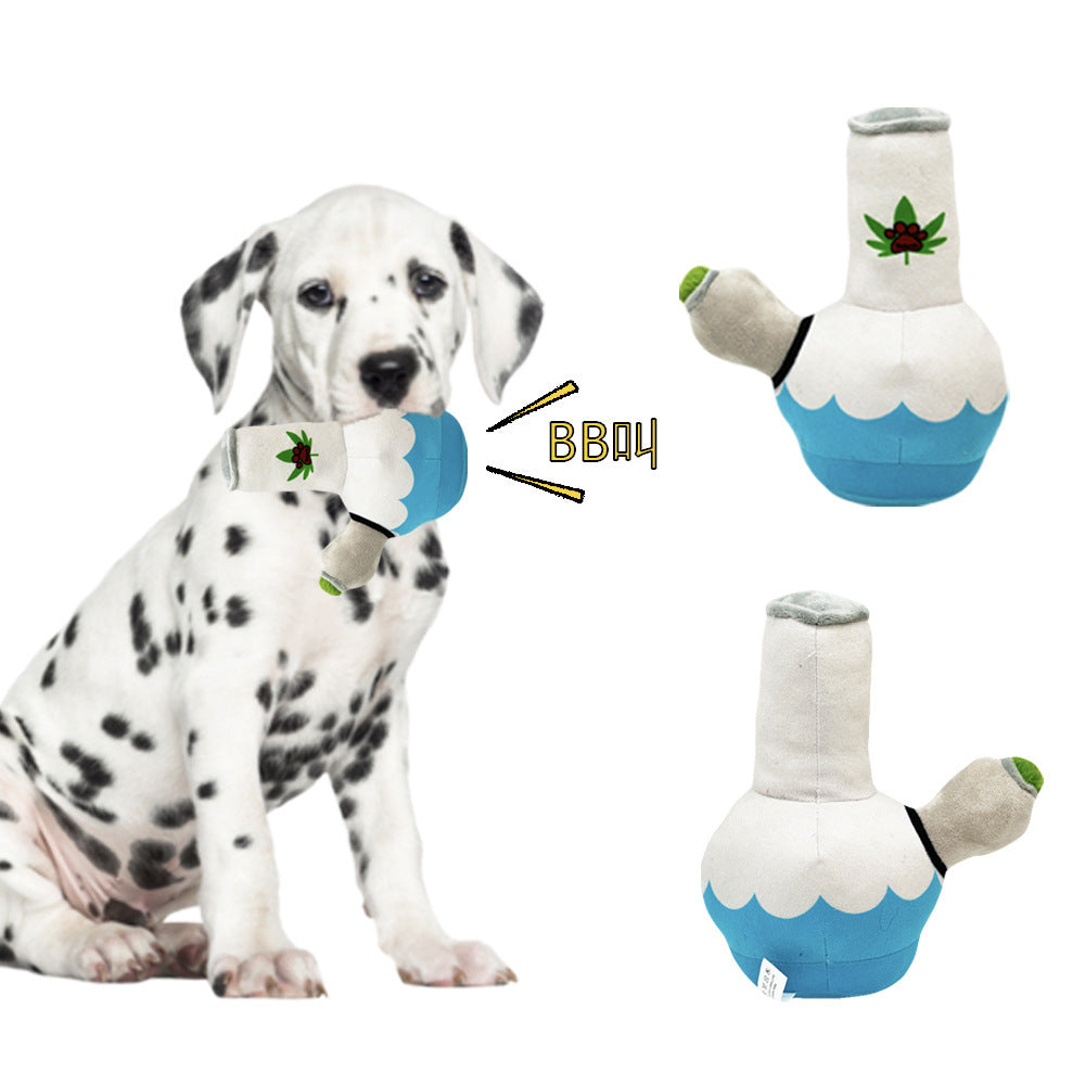 HKM-449939 Bite-Resistant Plush Toy for Pets - Creative Kettle Doll Design, 24cm