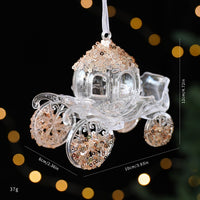 HKM-449939 Christmas Acrylic Sequined Pendants - Elk, Butterfly, Snowflake & More