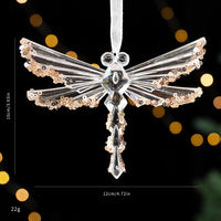 HKM-449939 Christmas Acrylic Sequined Pendants - Elk, Butterfly, Snowflake & More