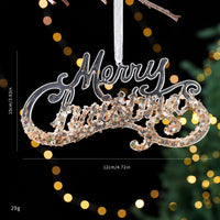 HKM-449939 Christmas Acrylic Sequined Pendants - Elk, Butterfly, Snowflake & More