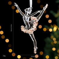 HKM-449939 Christmas Acrylic Sequined Pendants - Elk, Butterfly, Snowflake & More