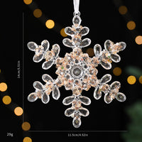 HKM-449939 Christmas Acrylic Sequined Pendants - Elk, Butterfly, Snowflake & More