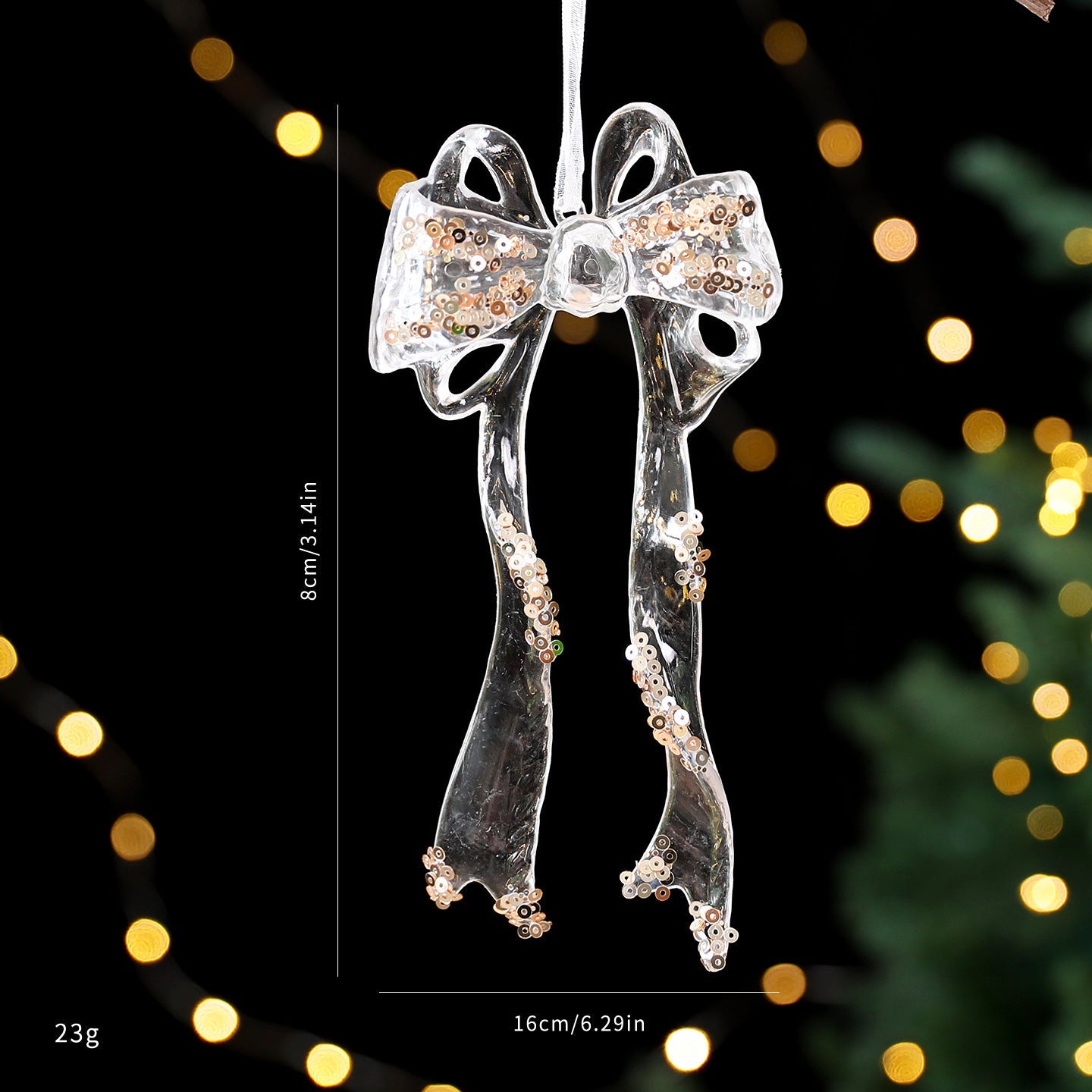 HKM-449939 Christmas Acrylic Sequined Pendants - Elk, Butterfly, Snowflake & More