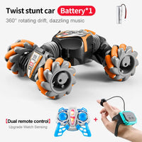 HKM-450067 Gesture Sensor Remote Control Stunt Car - 360 Rotating Twist Toy for Kids, Indoor-Outdoor Use