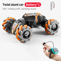 HKM-450067 Gesture Sensor Remote Control Stunt Car - 360 Rotating Twist Toy for Kids, Indoor-Outdoor Use