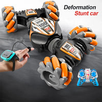 HKM-450067 Gesture Sensor Remote Control Stunt Car - 360 Rotating Twist Toy for Kids, Indoor-Outdoor Use
