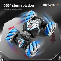 HKM-450067 Gesture Sensor Remote Control Stunt Car - 360 Rotating Twist Toy for Kids, Indoor-Outdoor Use