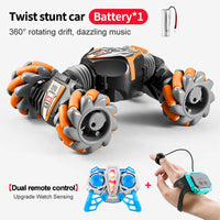 HKM-450067 Gesture Sensor Remote Control Stunt Car - 360 Rotating Twist Toy for Kids, Indoor-Outdoor Use