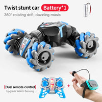 HKM-450067 Gesture Sensor Remote Control Stunt Car - 360 Rotating Twist Toy for Kids, Indoor-Outdoor Use