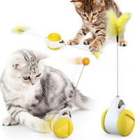 HKM-450131 Classic Colorful Cat Teaser Tumbler Toy - Durable ABS Pet Supplies