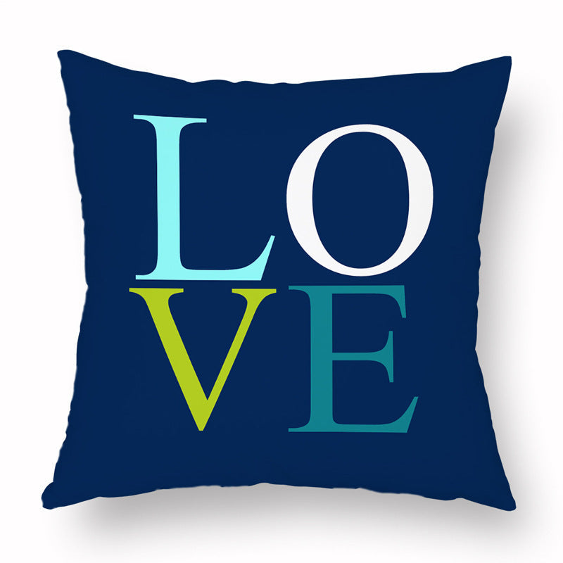 KTX-450323 Stylish Flannelette Cushion Cover, 45cm x 45cm, Soft and Cozy Pillowcase