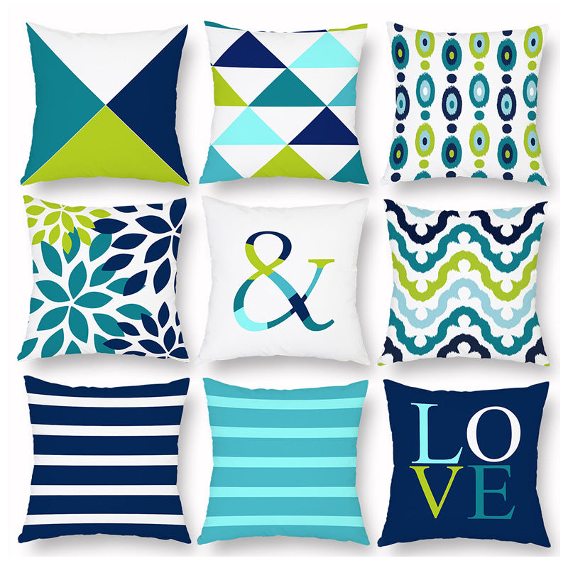 KTX-450323 Stylish Flannelette Cushion Cover, 45cm x 45cm, Soft and Cozy Pillowcase