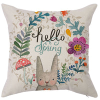 HKM-450451 Geometric Linen Pillow Cover - Modern Style, 45x45cm, Various Colors Available
