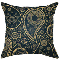HKM-450451 Geometric Linen Pillow Cover - Modern Style, 45x45cm, Various Colors Available