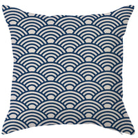 HKM-450451 Geometric Linen Pillow Cover - Modern Style, 45x45cm, Various Colors Available