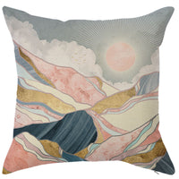 HKM-450451 Geometric Linen Pillow Cover - Modern Style, 45x45cm, Various Colors Available