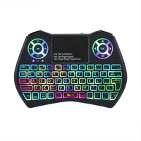 HKM-450515 3-In-1 Mini Wireless Keyboard with Touchpad and LED Backlight, Compatible with PC and Smart TVs