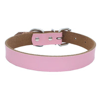 HKM-450515 Pure Cowhide Leather Pet Collar in Various Colors and Sizes