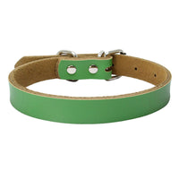 HKM-450515 Pure Cowhide Leather Pet Collar in Various Colors and Sizes