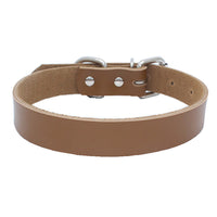 HKM-450515 Pure Cowhide Leather Pet Collar in Various Colors and Sizes