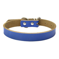 HKM-450515 Pure Cowhide Leather Pet Collar in Various Colors and Sizes