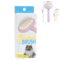 HKM-450579 Multi-Color Pet Grooming Brush Set with Metal Needle and Plastic Combs