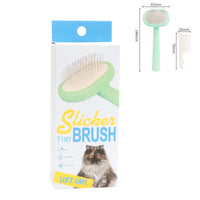 HKM-450579 Multi-Color Pet Grooming Brush Set with Metal Needle and Plastic Combs
