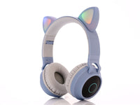 HKM-450707 Wireless Bluetooth Cat Ears Gaming Headset - Stereo, 10m Range, Multiple Colors