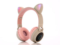 HKM-450707 Wireless Bluetooth Cat Ears Gaming Headset - Stereo, 10m Range, Multiple Colors