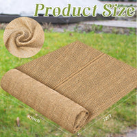 HKM-450835 Natural Jute Burlap Roll 40 x 72 Inches for Garden Tree Wrap and Plant Protection
