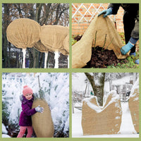 HKM-450835 Natural Jute Burlap Roll 40 x 72 Inches for Garden Tree Wrap and Plant Protection