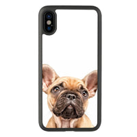 HKM-450899 Cute Bulldog Silicone Mobile Phone Case for Apple Devices - Anti-Fall Protective Shell