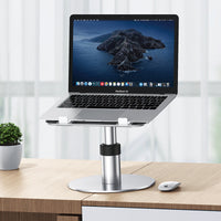 HKM-451155 Adjustable Aluminum Alloy Car Back Seat Laptop Stand with 360° Rotation and Non-Slip Design