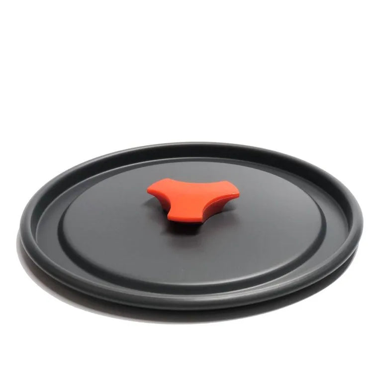 KTX-451155 Stainless Steel and Ceramic Camping Cookware Set for Outdoor Cooking