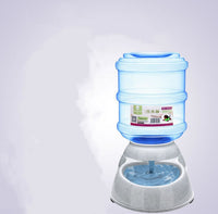 HKM-451411 Cats Dogs Automatic Pet Feeder Drinking Water Fountains Large Capacity Plastic Pets Dog Food Bowl Water Dispenser