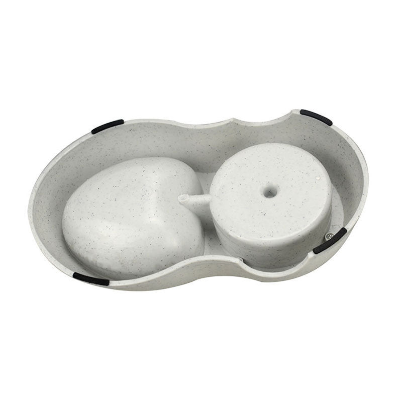 HKM-451411 Cats Dogs Automatic Pet Feeder Drinking Water Fountains Large Capacity Plastic Pets Dog Food Bowl Water Dispenser