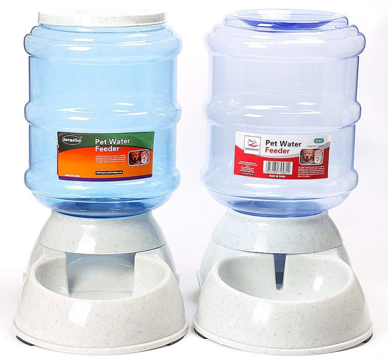HKM-451411 Cats Dogs Automatic Pet Feeder Drinking Water Fountains Large Capacity Plastic Pets Dog Food Bowl Water Dispenser