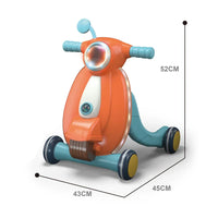 HKM-451603 New Style Baby Walker with Music and Light for Girls, Ride-On Toy for Infants Aged 0-24 Months