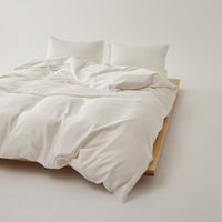 HKM-451795 Light Luxury Solid Color Summer Bedding Set - 4-Piece Duvet Cover, Flat Sheet, and Pillowcases in Lyocell Fiber, Satin Weave