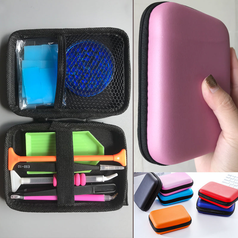 HKM-451795 Portable Multifunctional Storage Bag - Waterproof and Compression Resistant Box for Accessories and Tools - 14x10x4cm